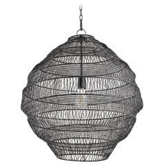 Charcoal Pendant with Globe Shade by Quorum Lighting
