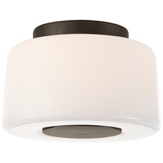 Barbara Barry Acme Small Flush Mount in Bronze by Visual Comfort Signature