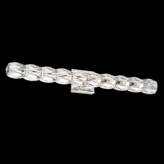 Schonbek Worldwide Lighting Verve LED Polished Stainless Steel LED Vertical Bathroom Light