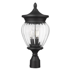 Z-Lite Davina Black Post Light