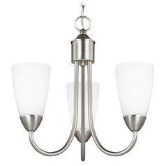 Seville Brushed Nickel 3-Light Chandelier by Generation Lighting