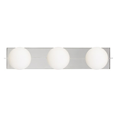 Sean Lavin Orbel 3-Light Bath LED Light in Polished Nickel by Visual Comfort Modern