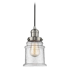 Canton Brushed Satin Nickel Mini Pendant by Innovations Lighting