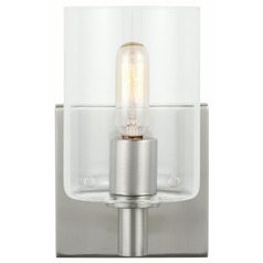 Visual Comfort Studio Collection Fullton Brushed Nickel Sconce