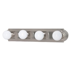Brushed Nickel Bathroom Light by Nuvo Lighting