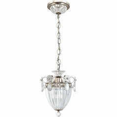 Bagatelle Antique Silver Mini Pendant by Schonbek Lighting
