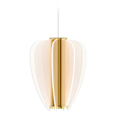 Nyra MonoRail LED Mini Pendant  in Brass by Visual Comfort Modern
