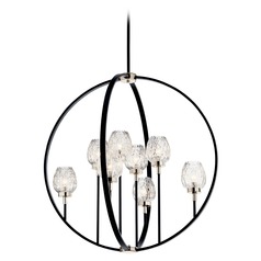 Moyra 8-Light Black Chandelier by Kichler Lighting