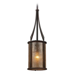 Barringer Aged Bronze Mini-Pendant Light - Includes Recessed Adapter Kit