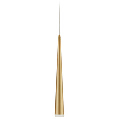 Mina Brushed Gold LED Mini Pendant by Kuzco Lighting