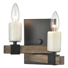 Elk Lighting Stone Manor Aspen, Matte Black Sconce