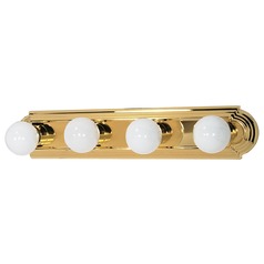 24-Inch Racetrack Vanity Light Polished Brass by Nuvo Lighting