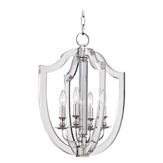 Arietta Polished Nickel Pendant by Hudson Valley Lighting