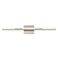 Tris 3-Light LED Bath Light in Satin Nickel by Visual Comfort Modern