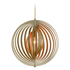 Abruzzo 19-Inch Pendant in Natural Wood by Eurofase Lighting