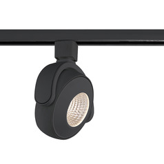 30W LED Round Track Head in Black by Eurofase Lighting