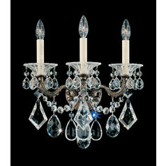La Scala Crystal Wall Sconce in Florentine Bronze by Schonbek Lighting