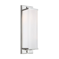 Thomas OBrien Logan 16.50-Inch Tall Polished Nickel Linear Tall Sconce by Visual Comfort Studio