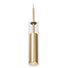 Jarvis Brushed Gold Mini Pendant by Kuzco Lighting