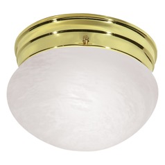 Polished Brass Flush Mount by Nuvo Lighting