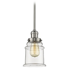 Canton Brushed Satin Nickel Mini Pendant by Innovations Lighting