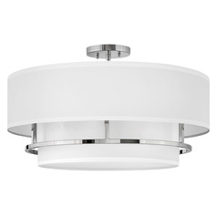 Graham Large Semi-Flush Mount in Polished Nickel by Hinkley Lighting