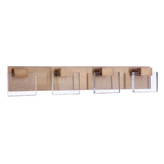 Alamere Satin Brass LED Bathroom Light by Craftmade Lighting