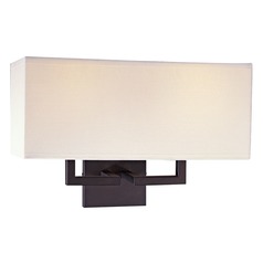 Double LED Convertible Wall Sconce in Bronze by George Kovacs
