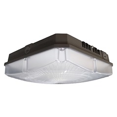28W LED 10'' Bronze Low Profile Square Canopy Light 4000K by Nuvo Lighting