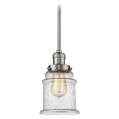 Canton Brushed Satin Nickel Mini Pendant by Innovations Lighting