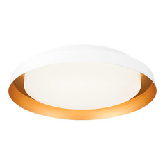 Vieno 14-Inch LED Flush Mount in White by Matteo Lighting