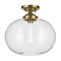 Kichler Lighting Avery Natural Brass Semi-Flushmount Light