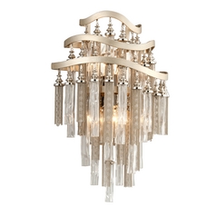 Chimera Tranquility Silver Leaf Sconce by Corbett Lighting