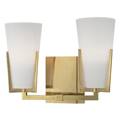 Upton 11.50-Inch Vanity Light in Aged Brass by Hudson Valley Lighting