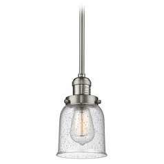 Small Bell Brushed Satin Nickel Mini Pendant by Innovations Lighting