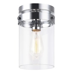 Zale Chrome Semi-Flush Mount by Matteo Lighting