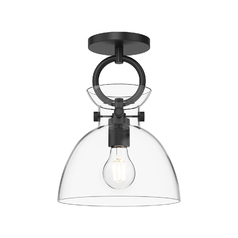 Alora Lighting Waldo Matte Black Semi-Flushmount Light