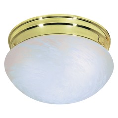 Polished Brass Flush Mount by Nuvo Lighting