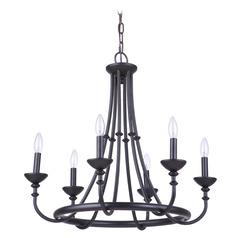 Marlowe Flat Black Chandelier by Craftmade Lighting