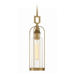 Yasmin 17-Inch Outdoor Pendant in Aged Gold by Eurofase Lighting