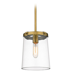 Callista Rubbed Brass Mini Pendant by Z-Lite