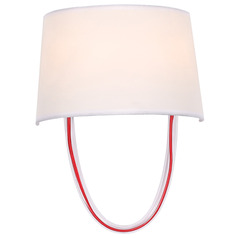 Crystorama Lighting Stella Red & Clear Sconce