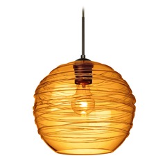 Besa Lighting Wave Bronze Pendant Light