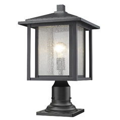 Aspen Black Post Light by Z-Lite