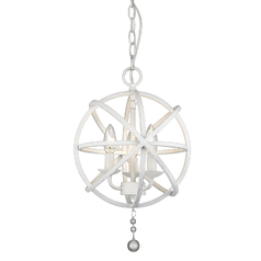 Tull Matte White Chandelier by Z-Lite