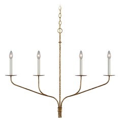 Ian K. Fowler Belfair Chandelier in Gilded Iron by Visual Comfort Signature