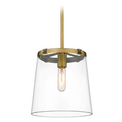 Callista Rubbed Brass Mini Pendant by Z-Lite