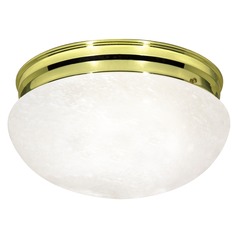 Polished Brass Flush Mount by Nuvo Lighting