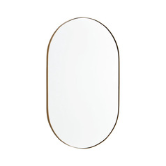 Capsule 20 x 32-Inch Mirror in Gold by Quorum Lighting