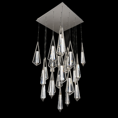 Devotion LED 25-Light Pendant in Satin Nickel by Schonbek Beyond